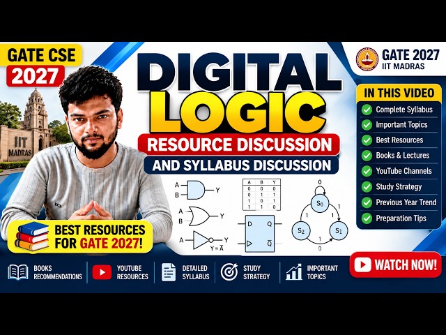 GATE 2027 Digital Logic 🔥 Best Resources, Books & Complete Syllabus | GATE CSE Preparation | Tamil