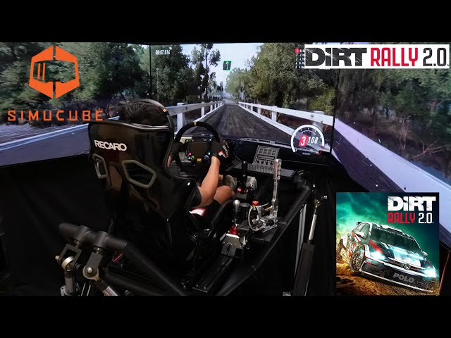 6 DOF Simulator - Simucube 2 Ultimate 32NM - Triple TV 65" | Dirt Rally 2.0 - Subaru