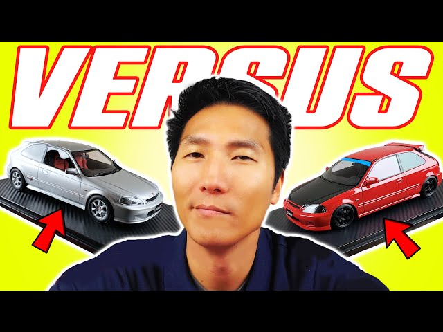 One Model 🆚 Ignition Model | 1/18 Honda Civic EK9 Resin Model Cars!