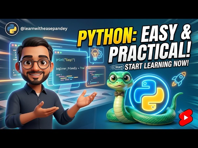 Learn Python Easily 🚀 | LearnWithEasePandey #Shorts