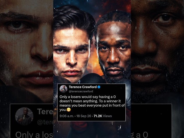 Massive Rant From Terence Crawford #boxing #ryangarcia #terencecrawford