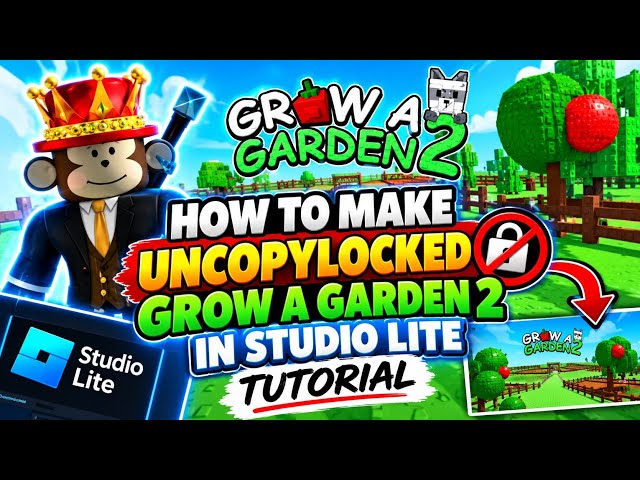 Grow A Garden 2 Uncopylocked Studio Lite TUTORIAL #studiolite #roblox 