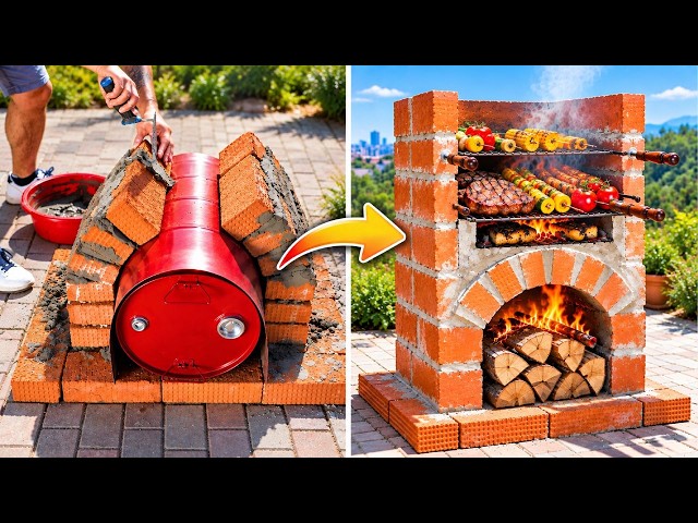 Creative Outdoor BBQ and Brick Oven DIY Projects