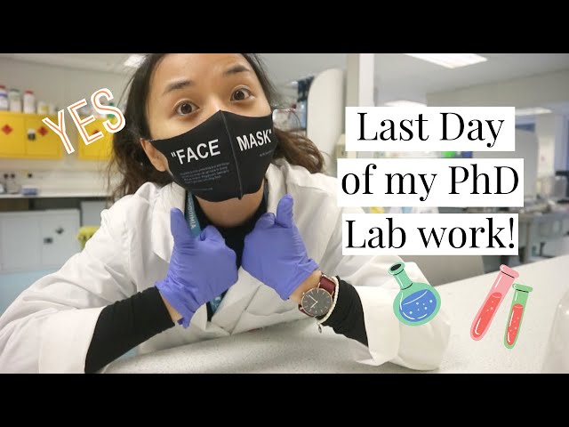 วันสุดท้ายของการทำแลปของเด็กป.เอก Last Day of My PhD Lab Work! | Warm Inna