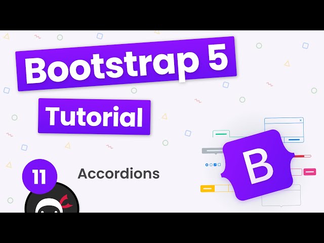 Bootstrap 5 Crash Course Tutorial #11 - Accordions