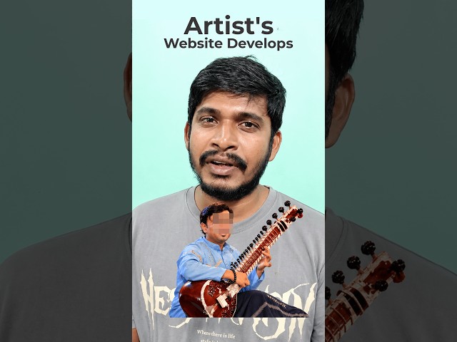 I feel happiest when I build a website for an artist. Website Design with AI | Artist website shorts