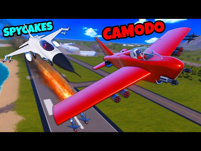 JANKY Plane Build-Off Turns Into a Dogfight DISASTER (SimplePlanes 2)