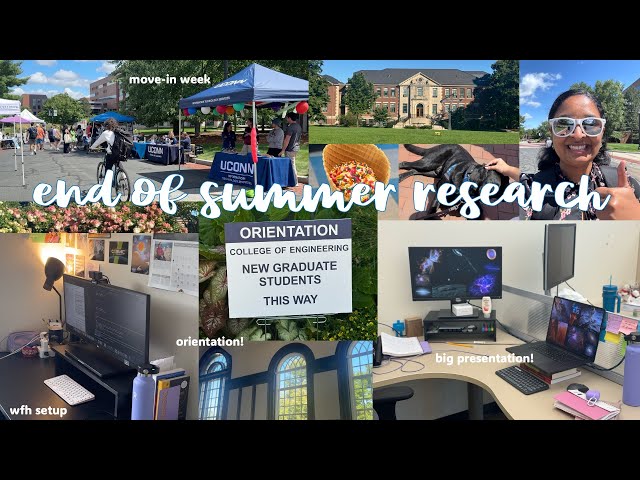 Last Week of Summer as a PhD Student | presentation prep, move-in week, summer reflections