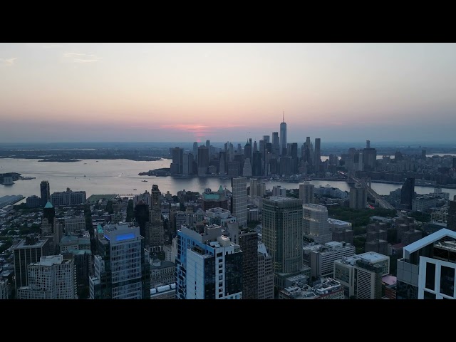 Experiencing a windy 7/11 Manhattan sunset