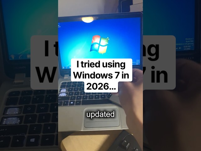 I tried using Windows 7 in 2026... #laptop #windows