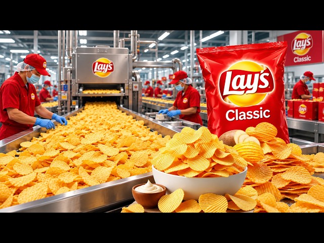 Inside the mega Lay's Factory | Turning Tons of Potatoes into Crispy Chips (Full Process)