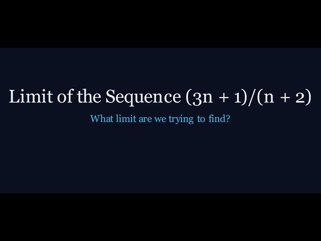 How to Find the Limit of a Rational Sequence | Step by Step