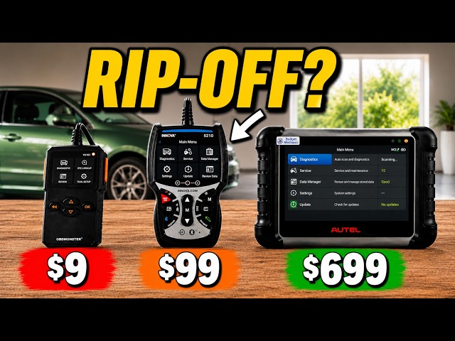 $9 vs $99 vs $699 OBD2 Code Readers - Which is Best?