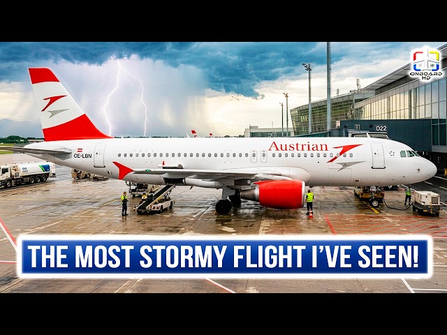 TRIP REPORT | Storms: The Huge Power of Nature | Catania to Vienna | Austrian Business Class