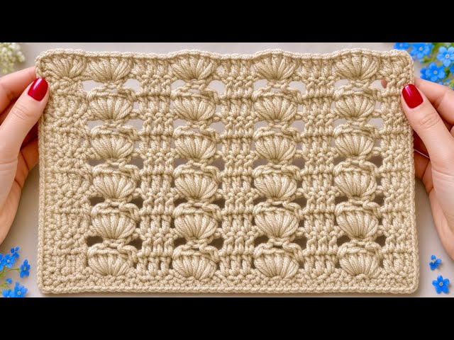WOW!❤️Easy & Beautiful Crochet Stitch! Beginner Friendly, Stunning 3D Blanket Pattern