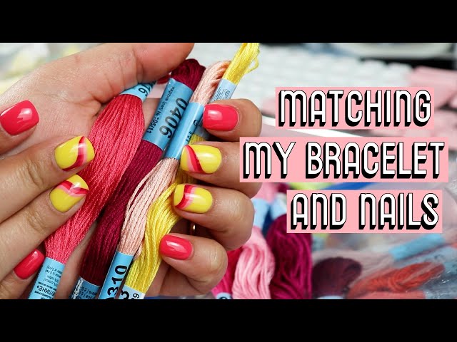 Matching My Bracelet To My Nails [CC] || Friendship Bracelets