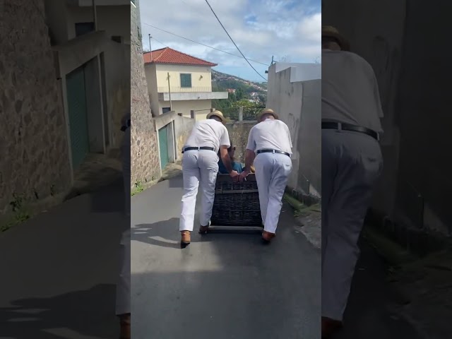 Madeira Toboggan Ride on Traditional Wicker Basket Sledges