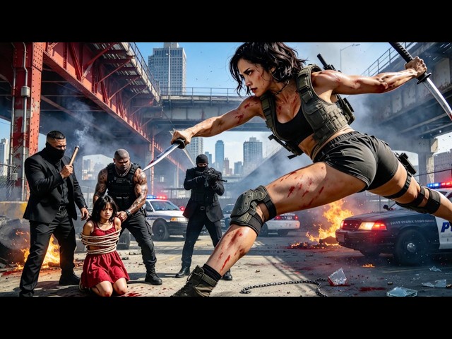 Female Agent Takes on an Entire Gang Alone to Rescue the Hostages!