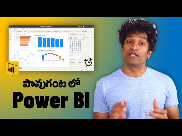 Learn Power BI in Telugu and create your first report in 15 minutes