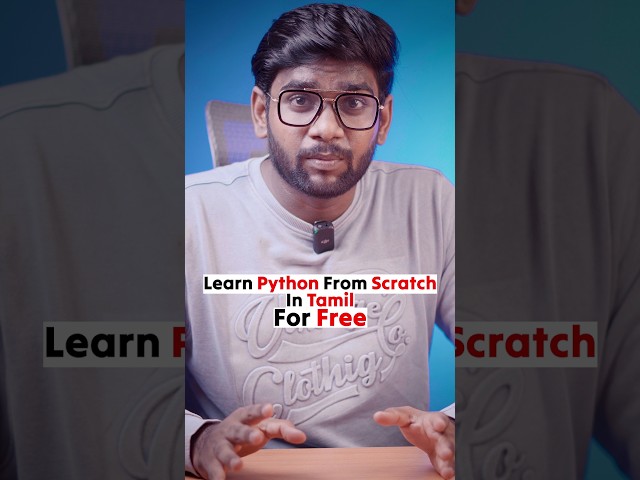 Learn Python For Free in Tamil 🔥