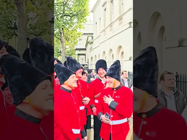 GROUP of Guards make the King's Guard LAUGH when they visit Horse Guards!