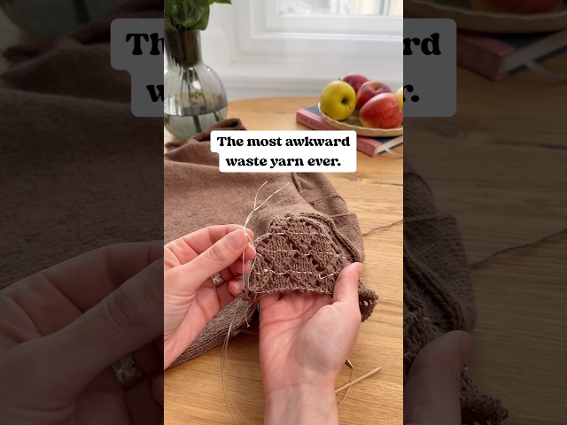 The most awkward waste yarn ever… Or do you have an even stranger one? 🙂
