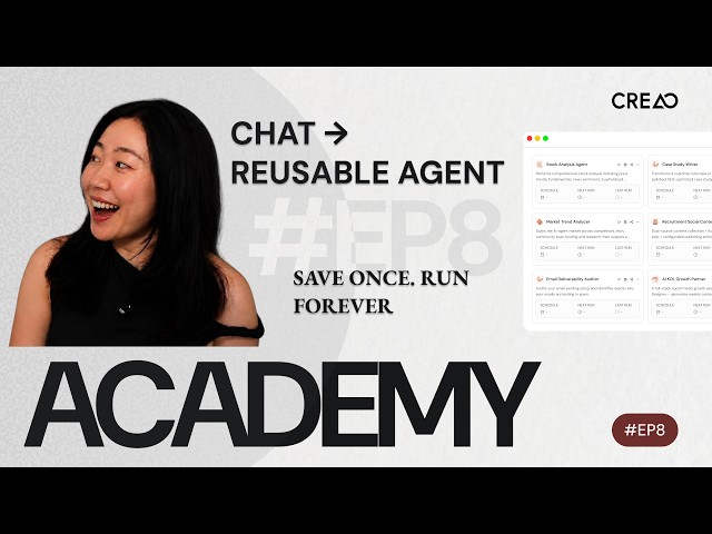 How to Build Reusable AI Agents From Chat (No-Code), Ep. 8