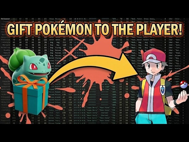Gifting the Player a Pokémon in Fire Red! Hex Maniac Advanced Tutorial.