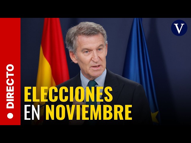 Feijóo speaks following the announcement of early elections