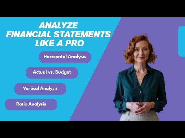 Analyze financial statements like a CFO