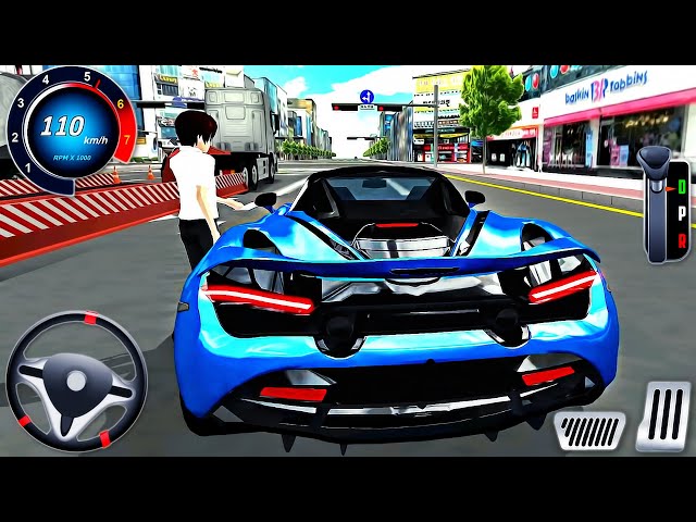 3D Driving Class #36 - Gas Station Ferrari Car - Unlock New Sport Car - Android GamePlay