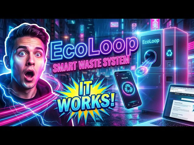 Smart Waste Management System ♻️ | AI Smart Vending Machine + Rewards App | Full Stack Project