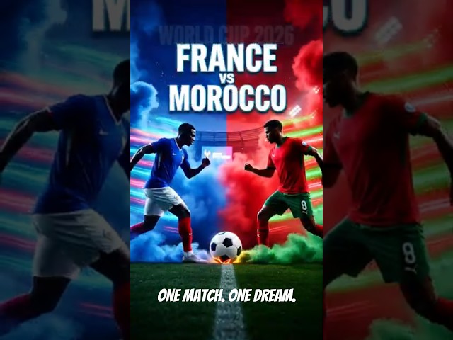 France vs Morocco 2026: Epic Knockout Battle #worldcup #football