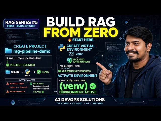 Create Your First RAG Project 🔥 | Python Virtual Environment Setup