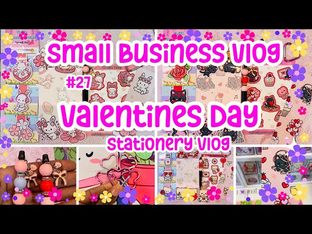 2026 Valentines Day Stationery Vlog#27 | Watch me design & create everything by hand 