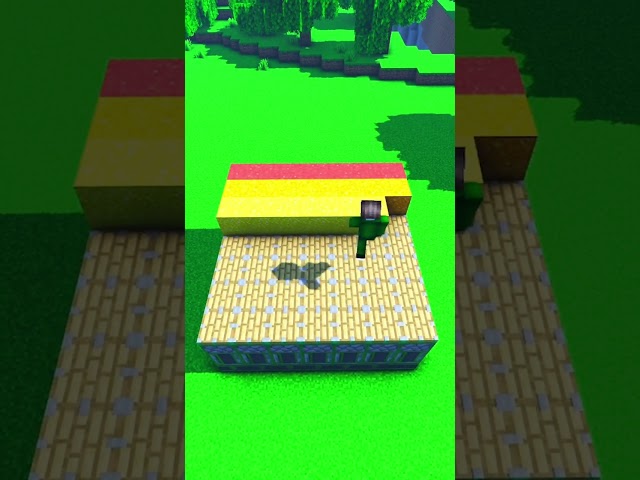 🌈Minecraft: How to make a Rainbow Wave! #shorts #minecraftshorts