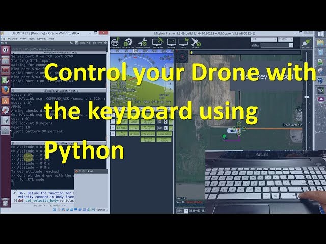 How to Control a Drone with the Keyboard using Python and Dronekit