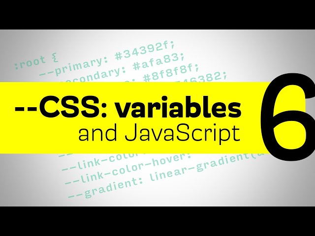 CSS Variables - manipulating them with JavaScript