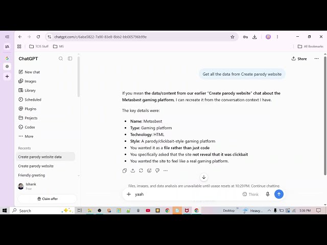 Trying to make a clickbait website PART 1