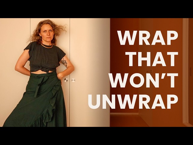How I designed a wrap skirt that actually stays closed