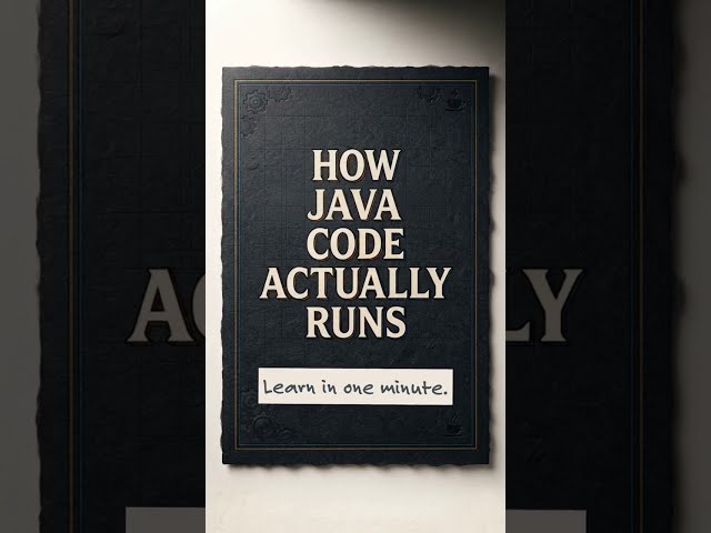 Give Me 60 Seconds and You’ll Understand How Java Actually Runs  #coding #programming #java #python