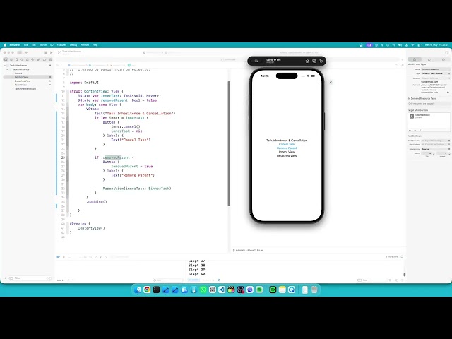 Task Inheritence in Swift Concurrency #swift