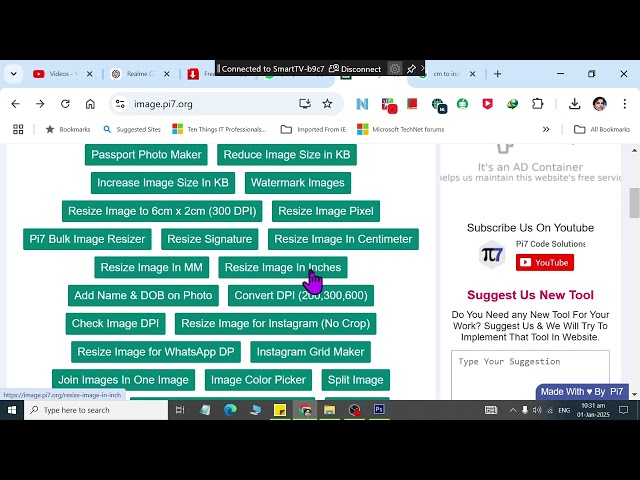 how to resize compress split image using https://image.pi7.org/ Free AI Tool Part 02