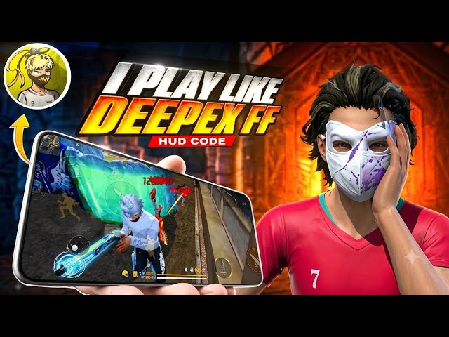 😵 | I Tried DEEPEX FF's SECRET HUD |           🤯 | Full Practice + Hud Code 🔥 |