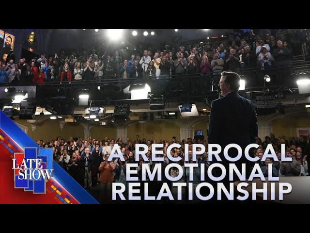 A Reciprocal Emotional Relationship - Colbert's Series Finale Begins With A Message For His Audience