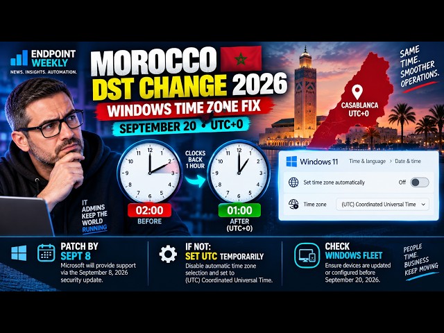 Morocco DST Abolition A Windows IT Administration Guide