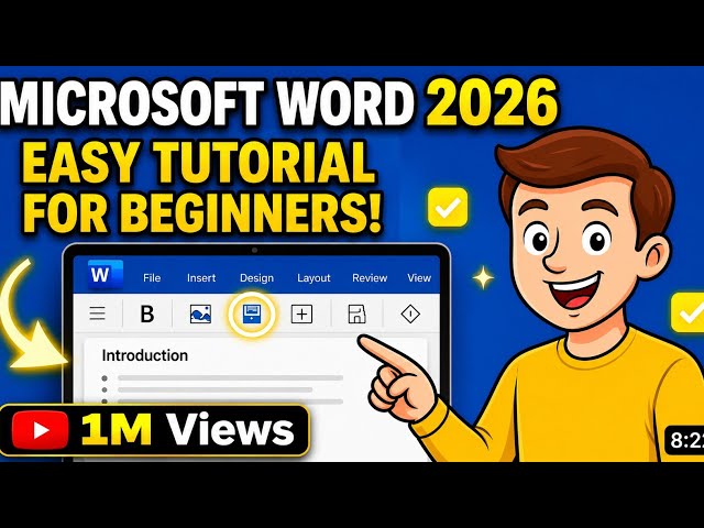 Microsoft Word Tutorial for Beginners 2026 | Step-by-Step Guide in Simple English | Ms Word tutorial