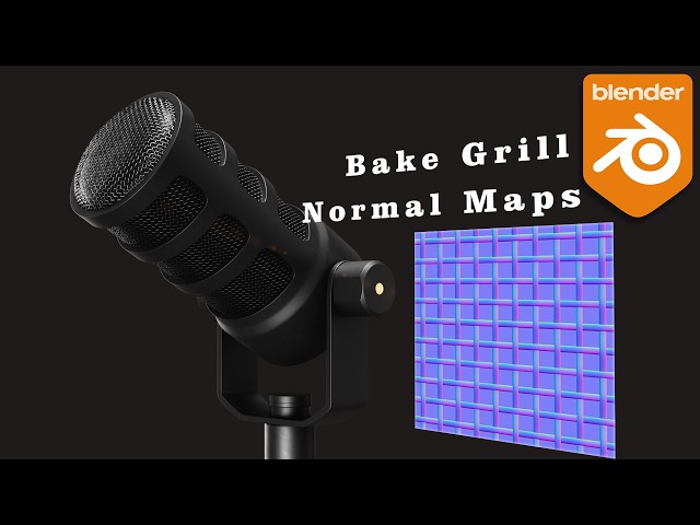 Blender Tutorial: How to Bake Perfect Grill Normal Maps #texture #normalmap #blender3d #3dmodeling