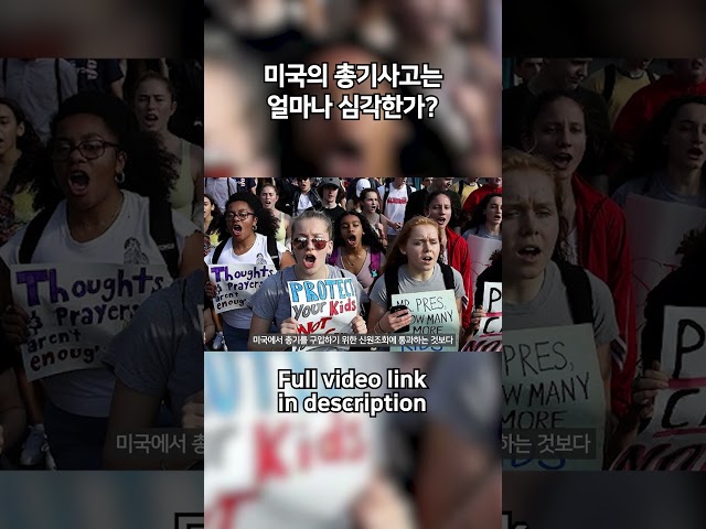 미국의 총기사고는 얼마나 심각한가?