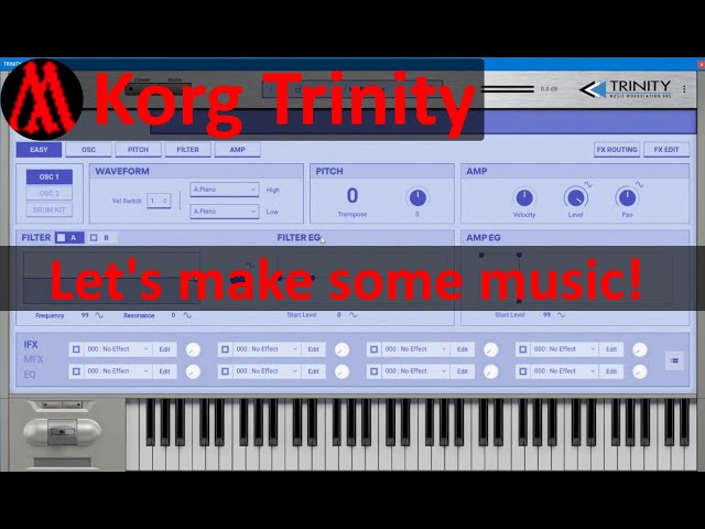 Korg Trinity plugin 2025 - Let's make some music with it! Which is the best way to find the squirks!